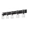 Z-Lite Fontaine 5 Light Vanity, Matte Black & Clear 3035-5V-MB - alternate 7